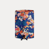 Japanese Pen Pot, Red Blossom & Cobalt Blue
