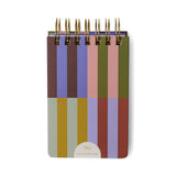 Twin Wire Chunky Notepad, Bold Stripes