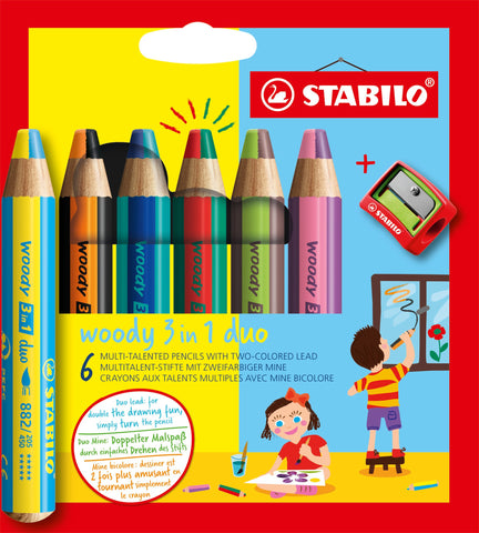 STABILO Multi-Talented Pencil Woody 3 in 1 duo