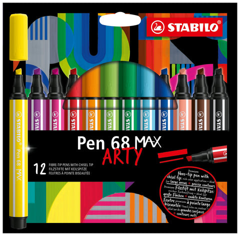 Stabilo Pen 68 Max Arty, 12 Pack