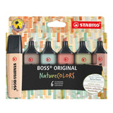 Stabilo Boss Highlighters Nature Colours, 6 Pack
