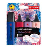 Highlighter STABILO BOSS ORIGINAL NatureCOLORS Wildflower, 4 Pack