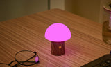 Alice Super Mini Mushroom Lamp, Walnut