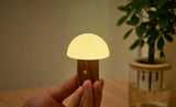 Alice Super Mini Mushroom Lamp, Walnut