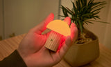 Alice Super Mini Mushroom Lamp, White Ash
