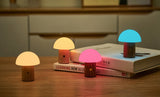 Alice Super Mini Mushroom Lamp, Walnut