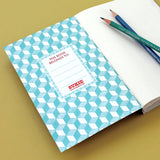 World Map Travel Journal with Light Blue Cover