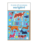 Dogs Thank You Mini Cards, 8 Pack