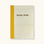 Linen Map Travel Notes with Yellow Binding