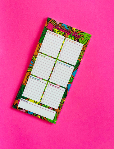 Totally Tropical Shopping List Pad
