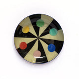 Benson’s Colour Hexagon Round Enamel Tray