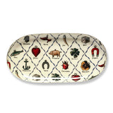 Charms Oval Enamel Tray