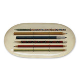 Vintage Pencils Oval Enamel Tray