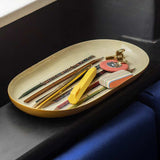 Vintage Pencils Oval Enamel Tray