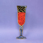 Ark Leather Bookmarks, Wine Glass