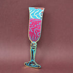 Ark Leather Bookmarks, Wine Glass