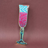 Ark Leather Bookmarks, Wine Glass