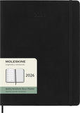 Moleskine 2026 Week to View with Notes Diary, XL