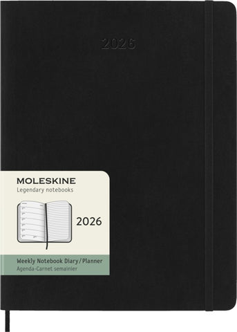 Moleskine 2026 Week to View with Notes Diary, XL