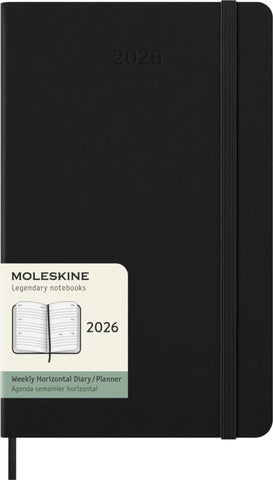 Moleskine 2026 Week to View with Notes Dairy, Pocket Softcover