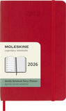 Moleskine 2026 Week to View with Notes Dairy, Pocket Softcover