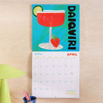 2025 Wall Calendar, Cocktails