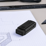 Milan Black nata® erasers 320 with Office case, Shadow
