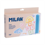 Milan MAXI Coloured Chalks, Pack of 8