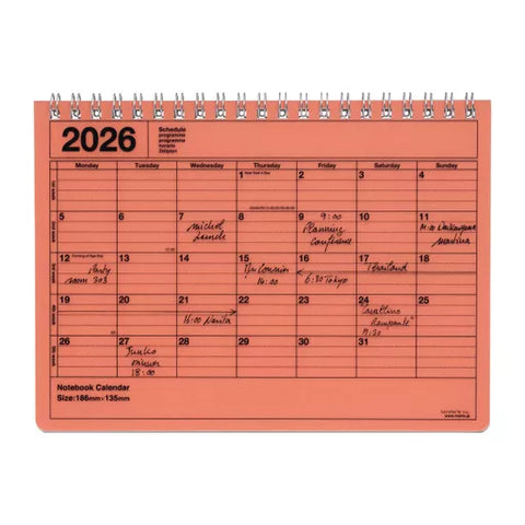 Mark's Inc 2026 Notebook Calendar