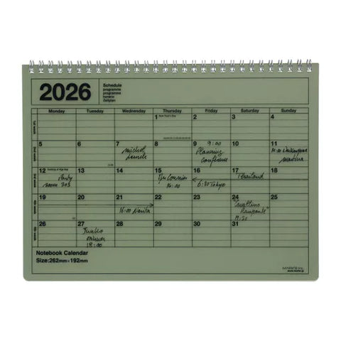 Mark's Inc 2026 Notebook Calendar, Medium