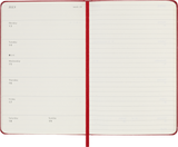 Moleskine Classic Diary 2025/2026, Pocket 18-Month Weekly with Notebook, Hard Cover