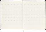 Moleskine Diary 2025/2026, XL 18-Month Weekly Notebook, Hard Cover, Black