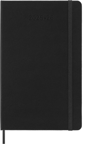 Moleskine Diary 2025/2026, Large 18-Month, Weekly Horizontal, Hard Cover