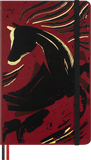 Moleskine Year of the Horse Large Ruled Notebook, Red Fire Horse