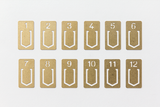 Traveler's Company Brass Number Clips