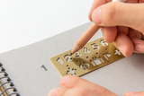Traveler's Company Brass Template Bookmark, Numbers