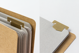 Traveler's Company Brass Template Bookmark, Alphabet
