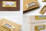 Traveler's Company Brass Label Plates