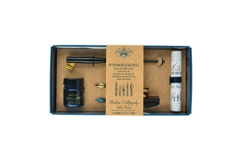 Manuscript Pen & Roller Blotter Set