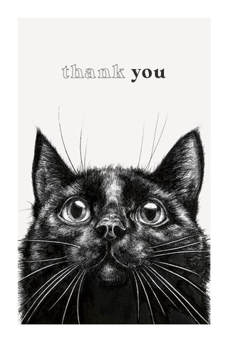Thank You Cards, Black Cat, Box of 10