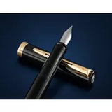 Waterman Impression Fountain Pen, Black with Gold Trim