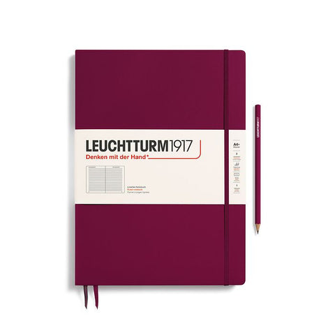 Leuchtturm 1917 Classic RULED Notebook, (A4+) Master Slim