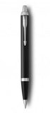 Parker IM Gift Set, Fountain Pen and Ballpoint, Black Lacquer Chrome Trim