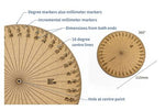 Divide & Rule Protractor, 360° and 180°