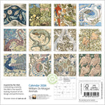 V&A: De Morgan Animals 2026 Mini Wall Calendar