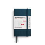 Leuchtturm1917 2026 Weekly Planner and Notebook, Pocket A6 Hardcover, Ruled