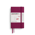 Leuchtturm1917 2026 Weekly Planner and Notebook, Pocket A6 Hardcover, Ruled