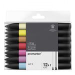 Promarker Set, Set 2, 12 Pack plus Blender