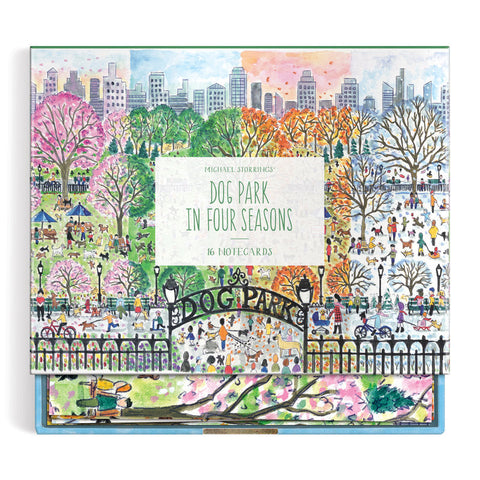 Dog Park in Four Seasons Greeting Card Assortment