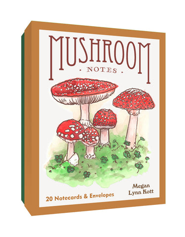 Mushroom Notecards, 20 cards